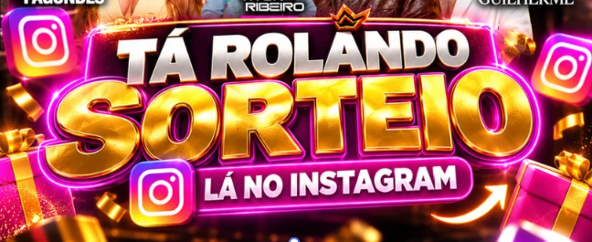TÁ ROLANDO SORTEIO LÁ NO INSTAGRAM!