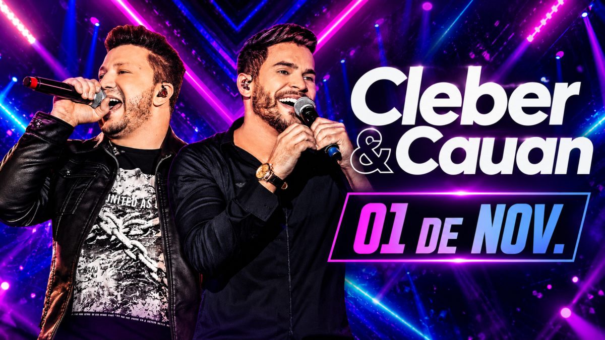 Cleber & Cauan prometem agitar a ExpoCal 2026 com grande show no dia 1º de novembro